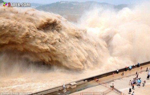 شاهد ما نتج عن تفجير سد في الصين